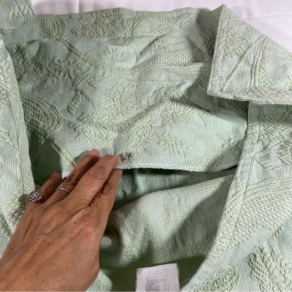 2 Cotton Pillow Shams Mint Green - Picture 6 of 7